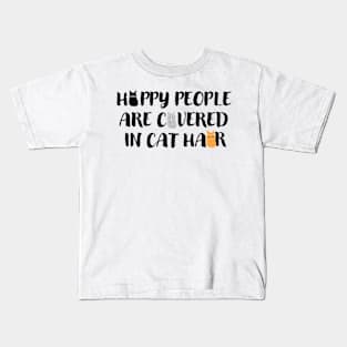 Happy cat people Kids T-Shirt